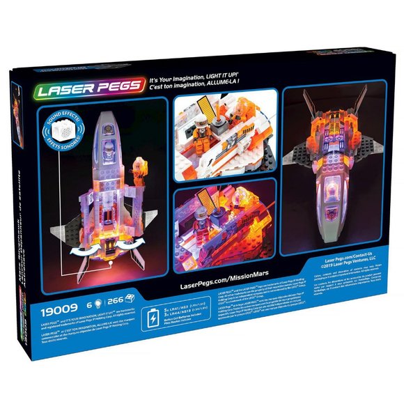 Laser Pegs Mars Silverhawk Building Playset Kids 7+ New! - Picture 9 of 11